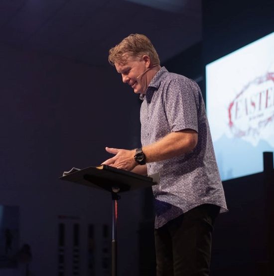 A pastor preaching a sermon at his local church