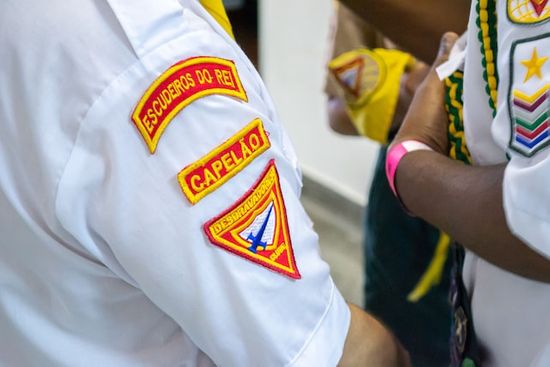 Pathfinder shirt with a camporee badge